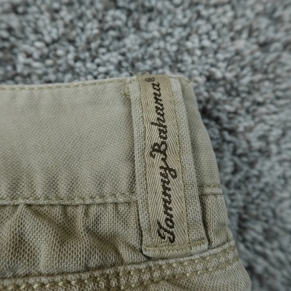 Tommy Bahama Pants Mens 36X32 Beige Tan Brown Chino Trouser Flat Front Preppy